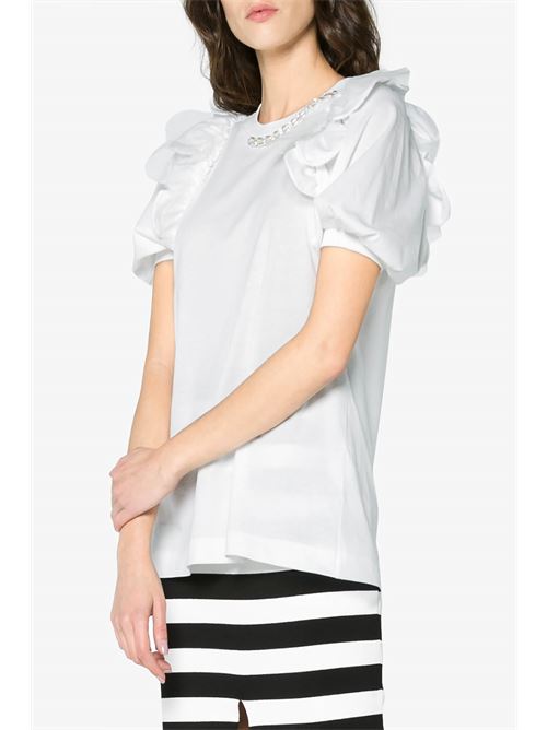 T-shirt con maniche a smerlo SIMONE ROCHA | TS197B0553